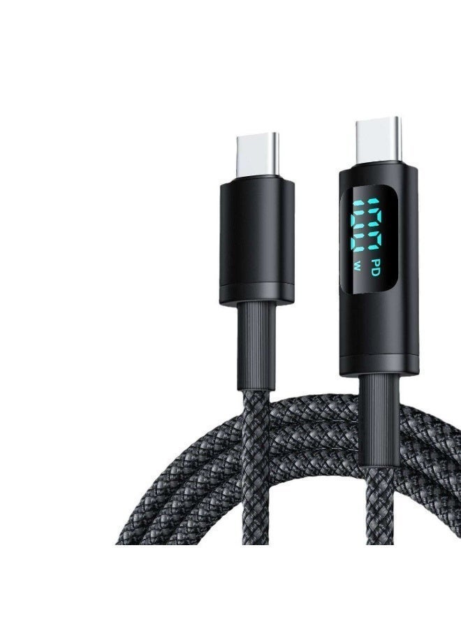 Pixel Essentials 100W USB‑C Fast Charge Cable – PD Display – 1–2 m – Nylon Braided - Image 1