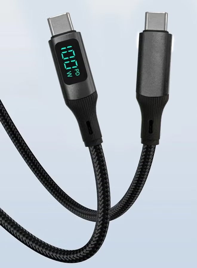 Pixel Essentials 100W USB‑C Fast Charge Cable – PD Display – 1–2 m – Nylon Braided - Image 4
