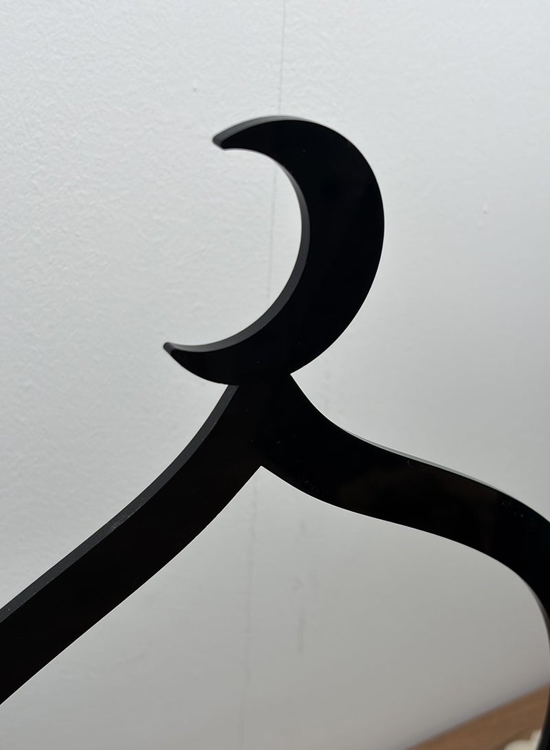 LOWHA Acrylic Decorative Serving Tray Stand with Ramadan Crescent Moon Design - Image 4