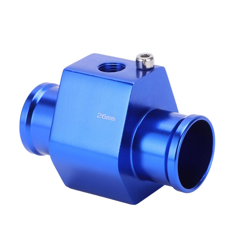 Water Temperature Joint Pipe Metal Sensor Gauge Hose Adapter Accessory with Clamps 26mm - Image 5