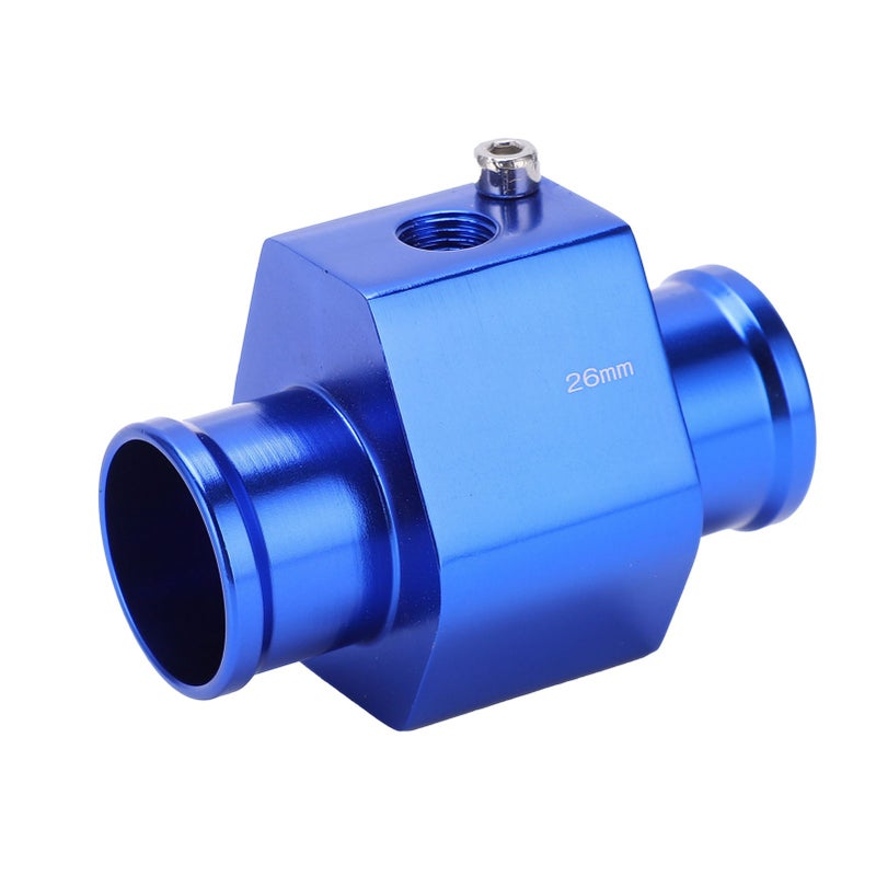 Water Temperature Joint Pipe Metal Sensor Gauge Hose Adapter Accessory with Clamps 26mm - Image 3