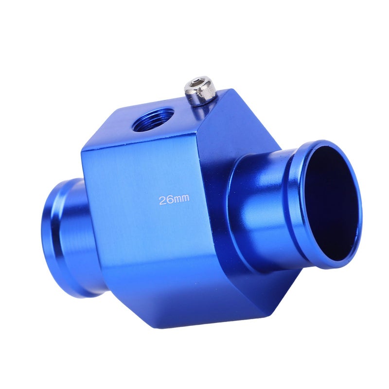 Water Temperature Joint Pipe Metal Sensor Gauge Hose Adapter Accessory with Clamps 26mm - Image 4