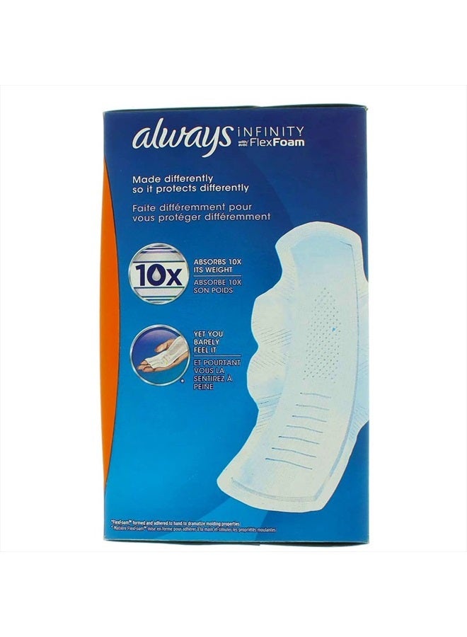 Always Infinity FlexFoam Pads for Women, Size 4, Overnight Absorbency, Unscented, 26 Count  - Image 5