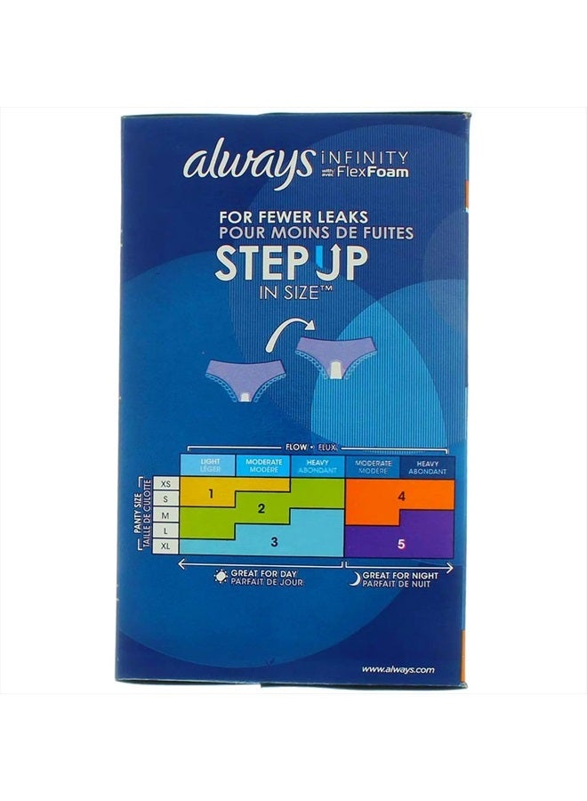 Always Infinity FlexFoam Pads for Women, Size 4, Overnight Absorbency, Unscented, 26 Count  - Image 3