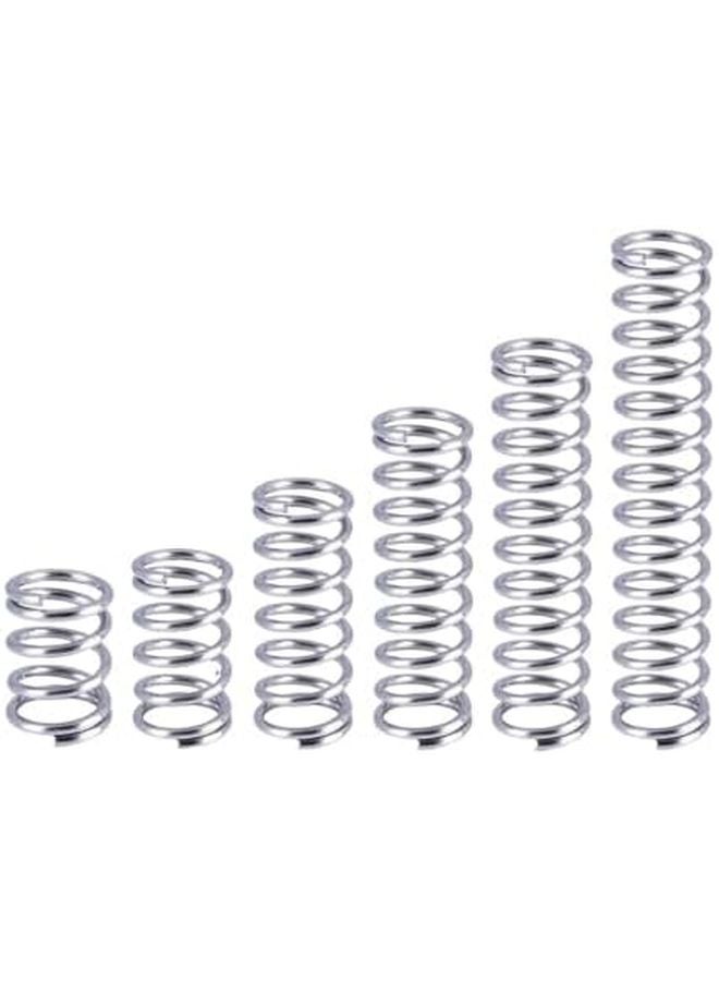زنبرك ضغط من الفولاذ المقاوم للصدأ 304، طول 60 مم، قطر 16 مم، سلك 2.0 مم، 5 قطع - Image 1