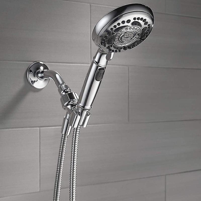 Universal Shower Head Holder Arm Mounted Adjustable Screwed On Bracket Bathroom - Image 5