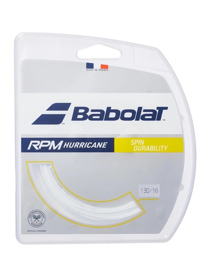 Babolat RPM Hurricane Tennis Strings 12M – High Power & Durability, Gauge 130 – French Performance Brand