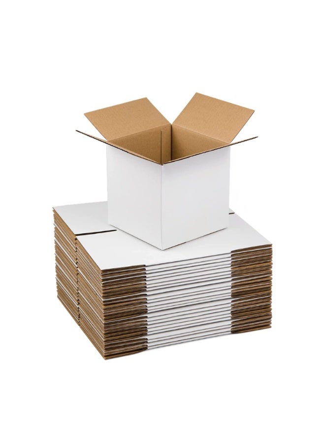 Kalon White Kraft Paper Mug Boxes 65PCS – Sturdy 15.3cm Foldable Gift Packaging & Shipping Cartons for Coffee Mugs, Crafts & Retail Products - Image 1