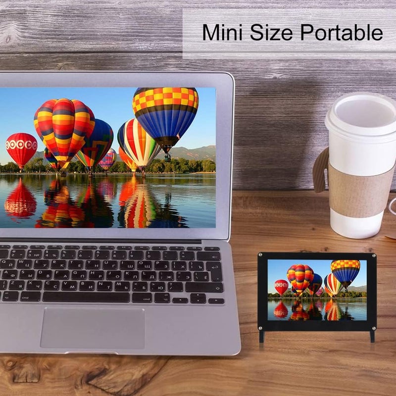 أوسويو 5 Inch DSI Touch Screen 800x480 LCD Display with Portable Mount Stand Holder Case for Raspberry Pi 4B 3B 3B+ 2 - Image 2
