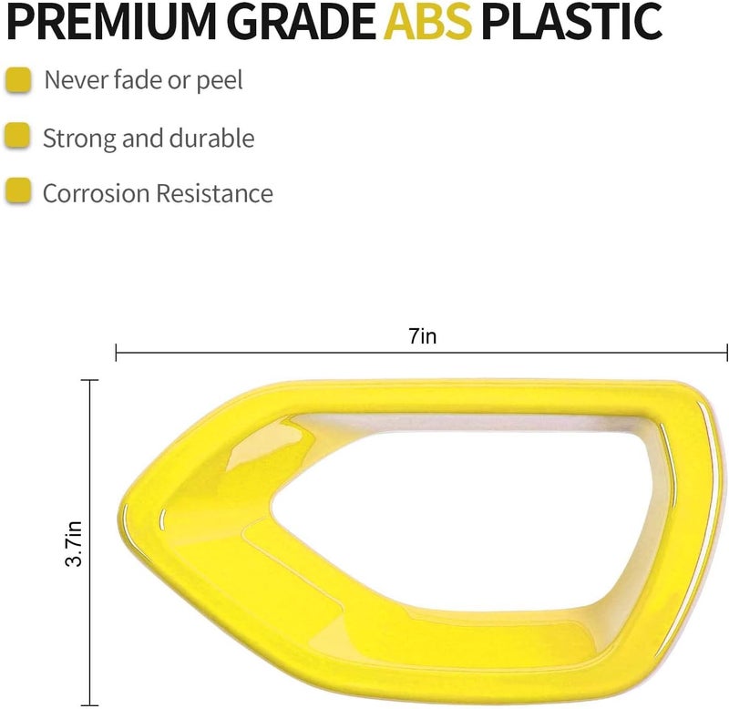 CheroCar for Charger Bumper Center Grill Grille Cover Trim Cover Compatible with 2015-2026 Dodge Charger R/T Scat Pack,Yellow… Practical design alternatives - Image 5