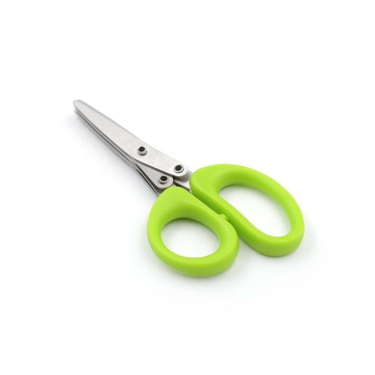 Yanmai Stainless Steel Multifunctional Herb Scissors with Triple Blades for Vegetable Cutting - Image 3