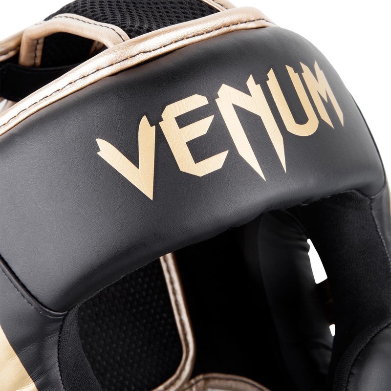 Venum Elite Headgear - Black/Gold, One Size - Image 4