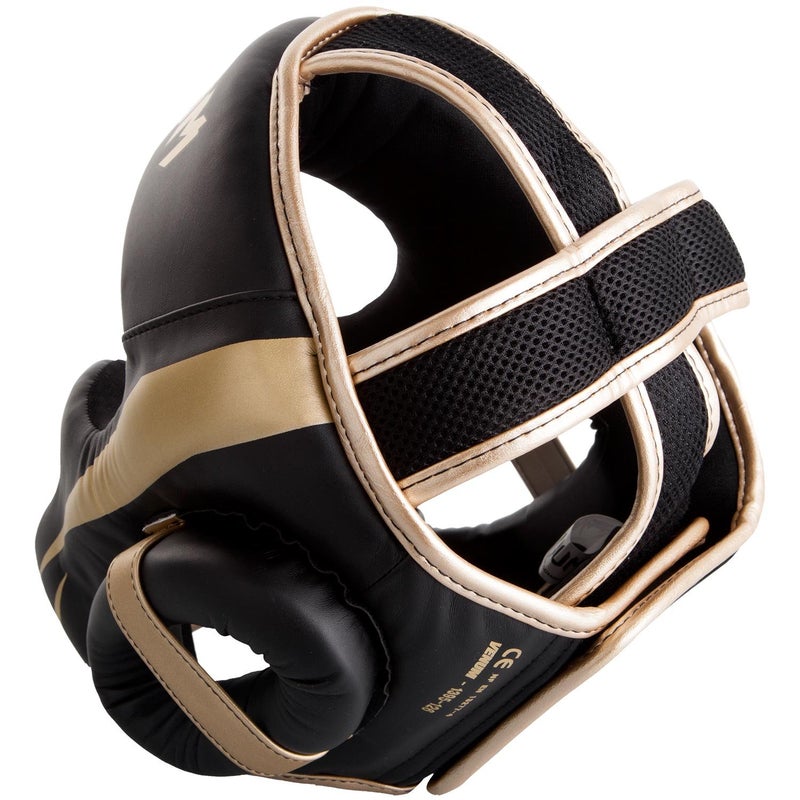 Venum Elite Headgear - Black/Gold, One Size - Image 3