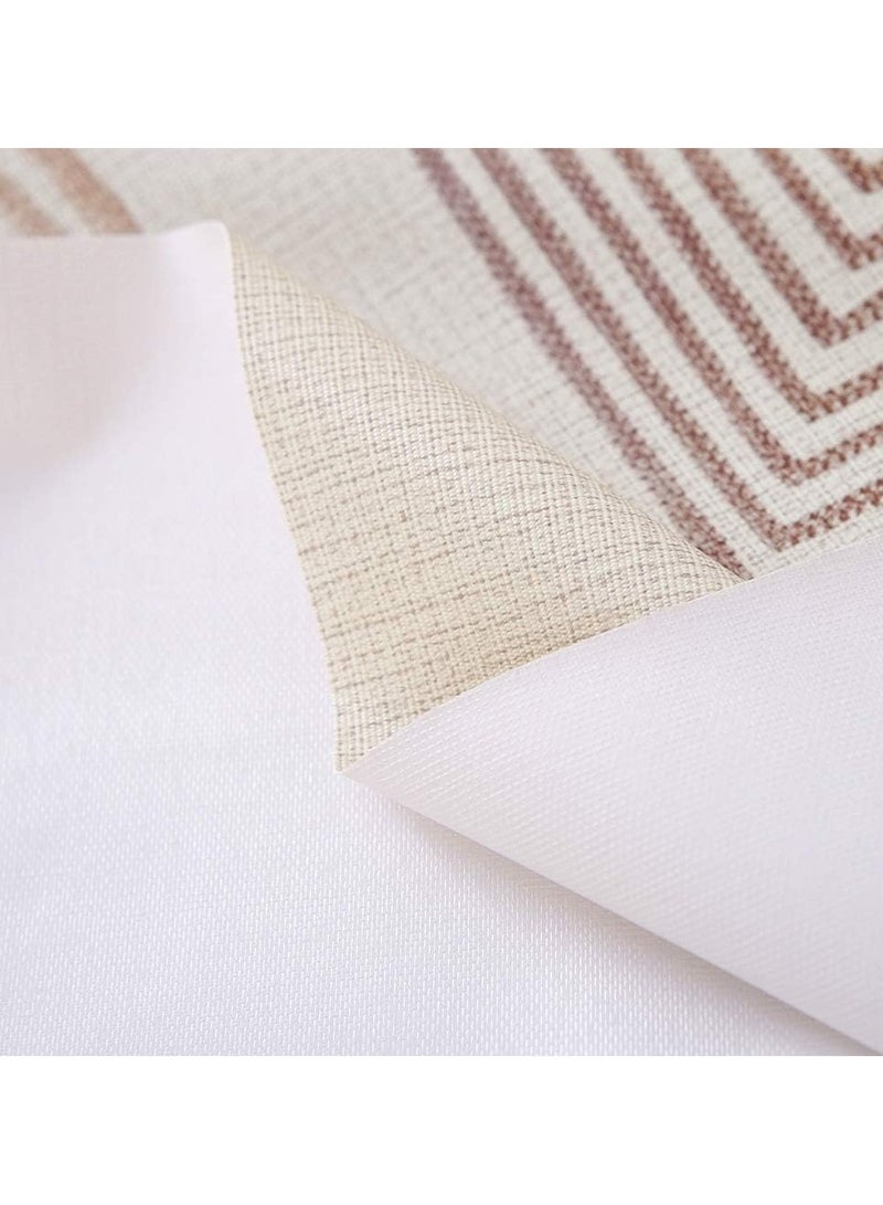 Table Cloth for Rectangle Table Heavy Duty Vinyl Tablecloth Rectangular Waterproof Plastic Tablecloth Wipeable Outdoor PVC Table Cover for Picnic (54x78 inch, Geometry) - Image 5