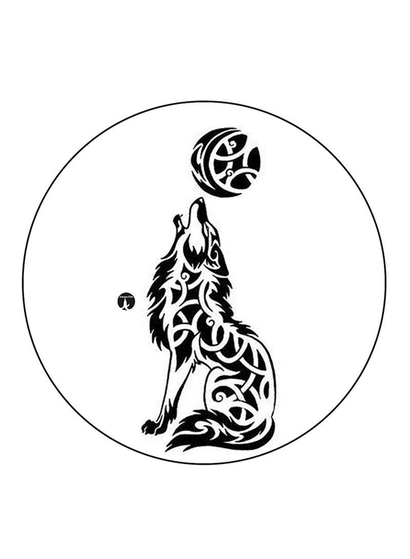 RKN Wolf Printed Mouse Pad Multicolour