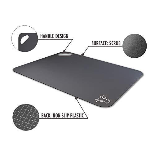 Fotouzy Plastic Cutting Board Flexible Mats With Food Icons, Set of 4, BPA-Free, Non-Porous, Upgrade 100% Anti-skid back and Dishwasher Safe, Modern Neutral Colors - Image 2