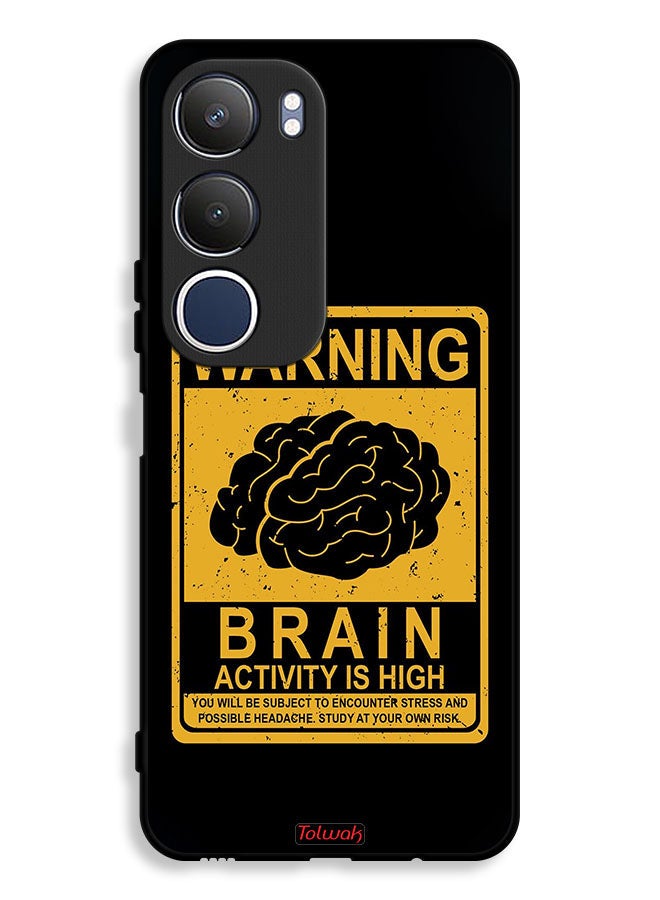 Tolwak Vivo Y19s 4G Protective Case Cover Warning Brain Activity Is High - Image 1