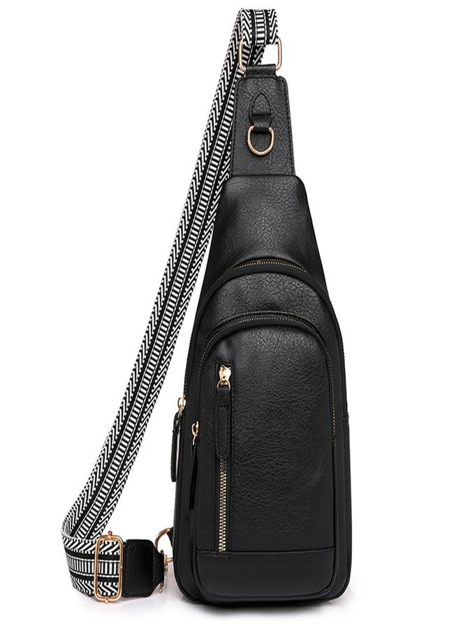 FALAN MULE Crossbody Bags for Women Leather Sling Chest Bag Trendy Fanny Packs for Women - Image 1