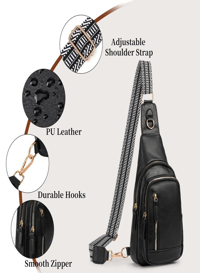 FALAN MULE Crossbody Bags for Women Leather Sling Chest Bag Trendy Fanny Packs for Women - Image 4