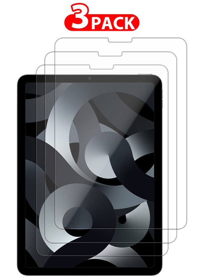CATANES 3 Packs For Apple iPad Air 4 Screen Protector 9H Hardness Tempered Glass Scratch Resistant HD Display Screen Protector - Image 1