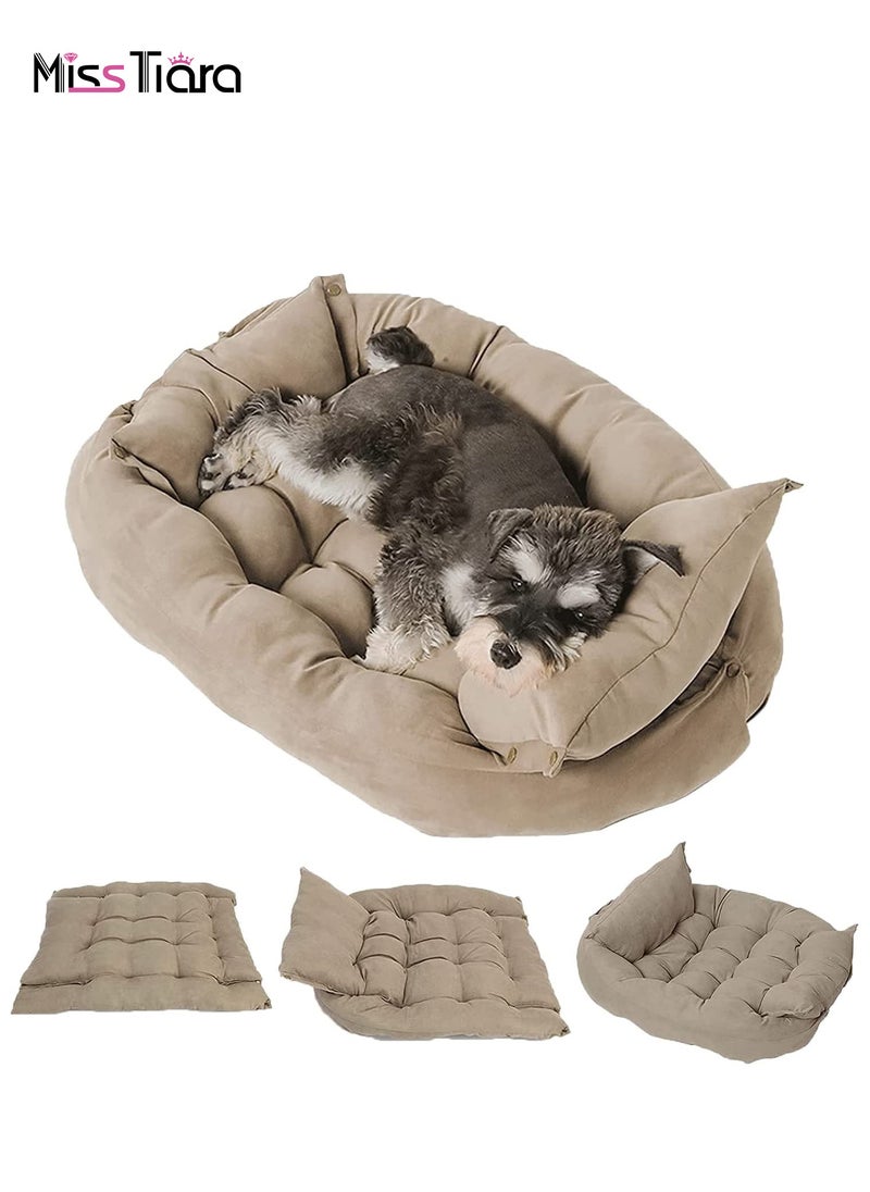 MissTiara 3 in 1 Dog Sofa Bed, Water Resistant,for Small,Medium and Large Dogs,Cat Beds for Indoor Cats, Soft and Comfortable,Multifunctional Deformation Pet Nest  - Image 1