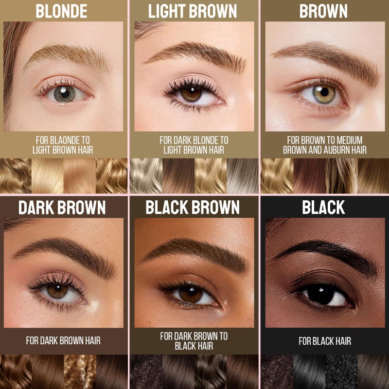 iMethod Curved Eyebrow Pen and Eyebrow Gel - Eyebrow Pencils for Women with Natural Hair Like Strokes, Brow Gel Clear for Soft Full Brows, Waterproof, All-Day Defined, Dark Brown - Image 5