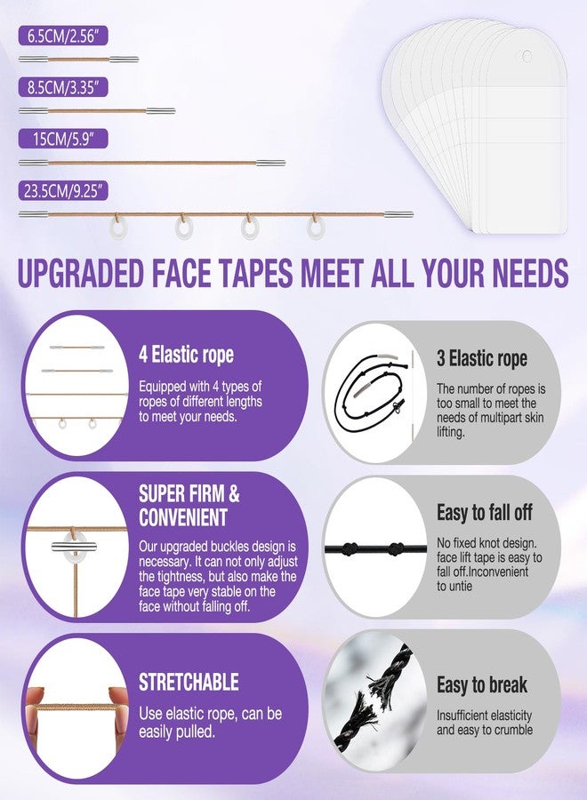 2026 New Face&Neck Lifting Tape Reusable Neck Lift Strips Neck bands for neck lift Physical Anti-Aging Neck Wrinkle Patches for Smoother Firmer Neck Skin Say Goodbye to Neck Wrinkles - Image 4