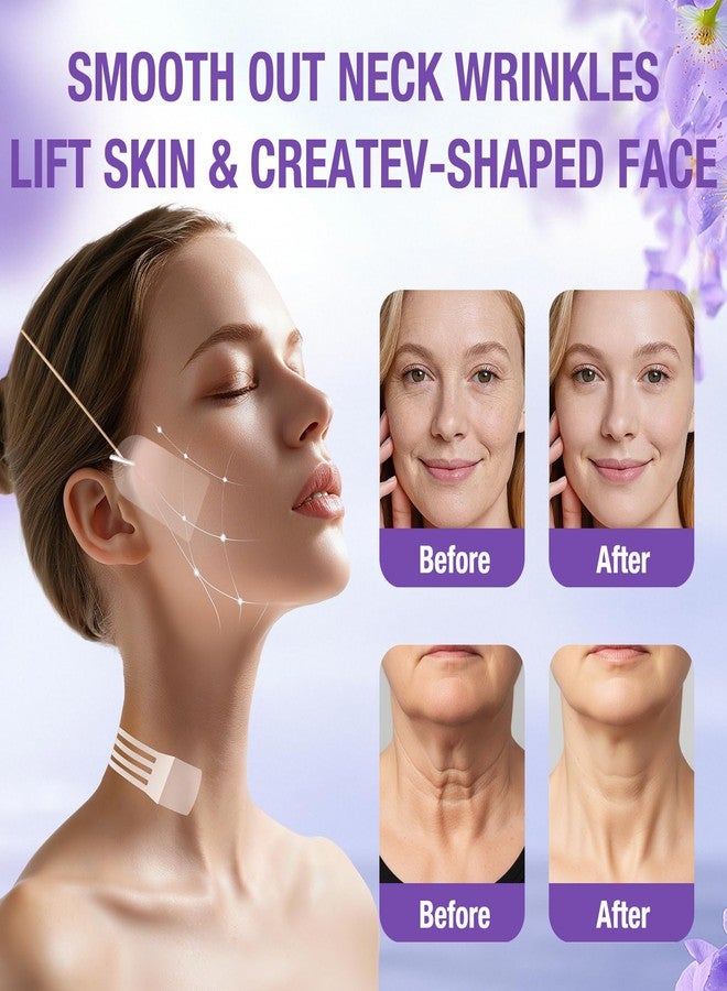 2026 New Face&Neck Lifting Tape Reusable Neck Lift Strips Neck bands for neck lift Physical Anti-Aging Neck Wrinkle Patches for Smoother Firmer Neck Skin Say Goodbye to Neck Wrinkles - Image 5
