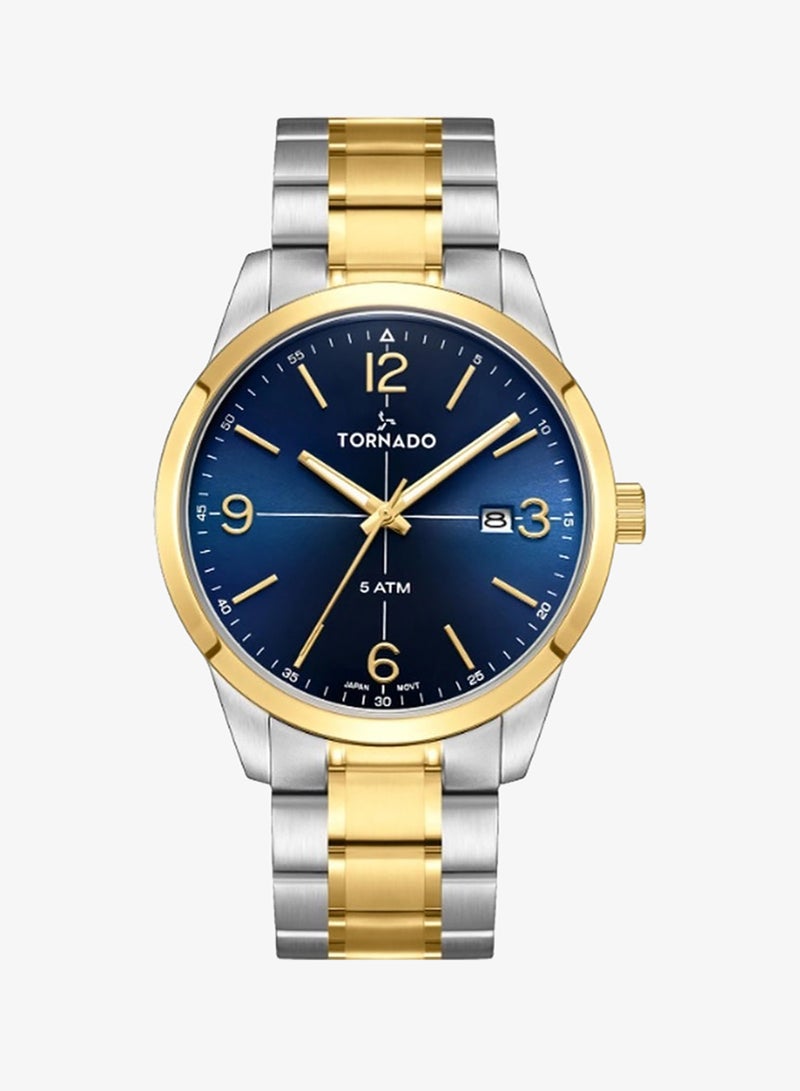 TORNADO Men's Stainless Steel Analog Watch T24007-TBTN - 42.5 mm - Image 1