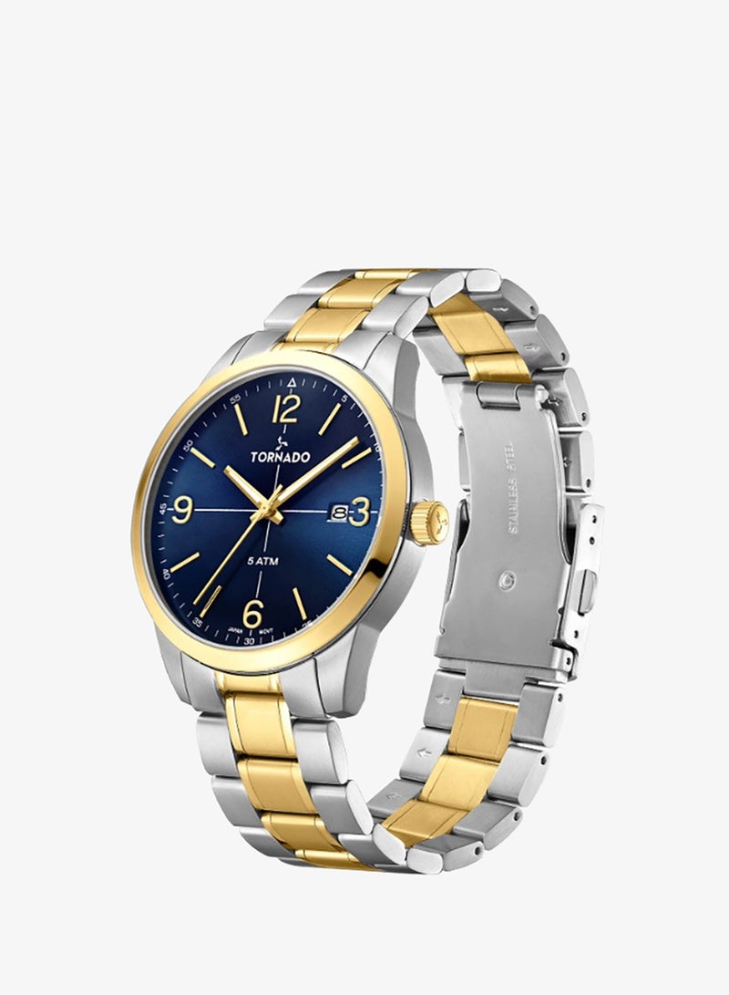 TORNADO Men's Stainless Steel Analog Watch T24007-TBTN - 42.5 mm - Image 3