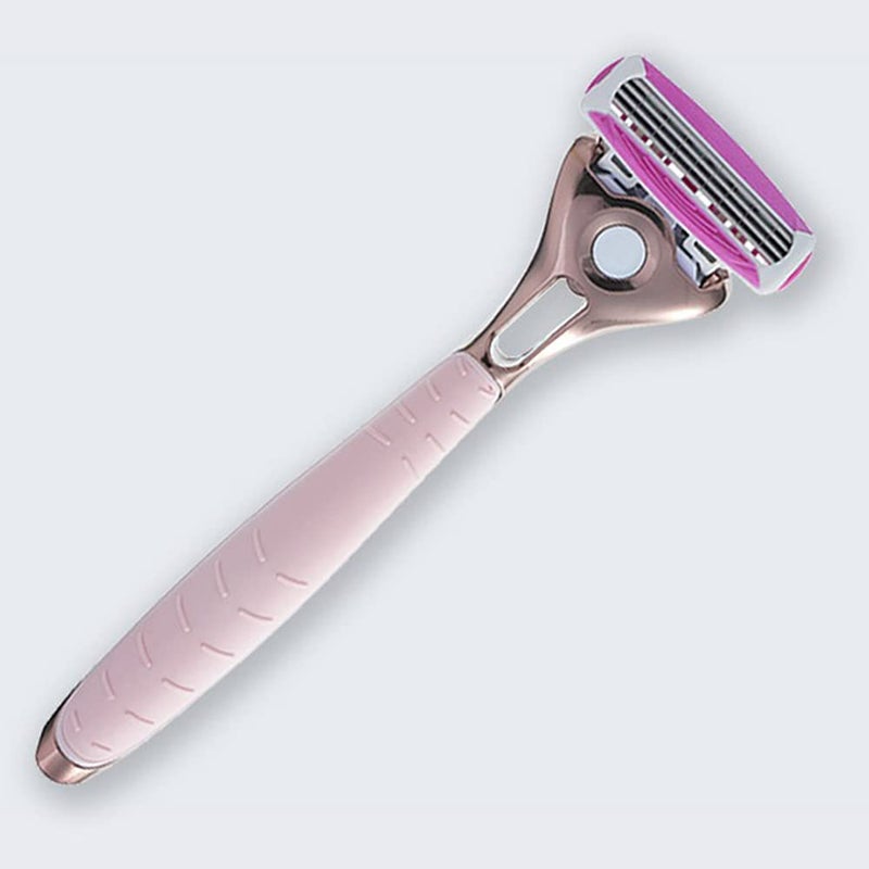 WILKINSON SWORD - Quattro for Women | Premium Metal Rose Gold | Razor Handle + 5 Blade Refills - Image 3