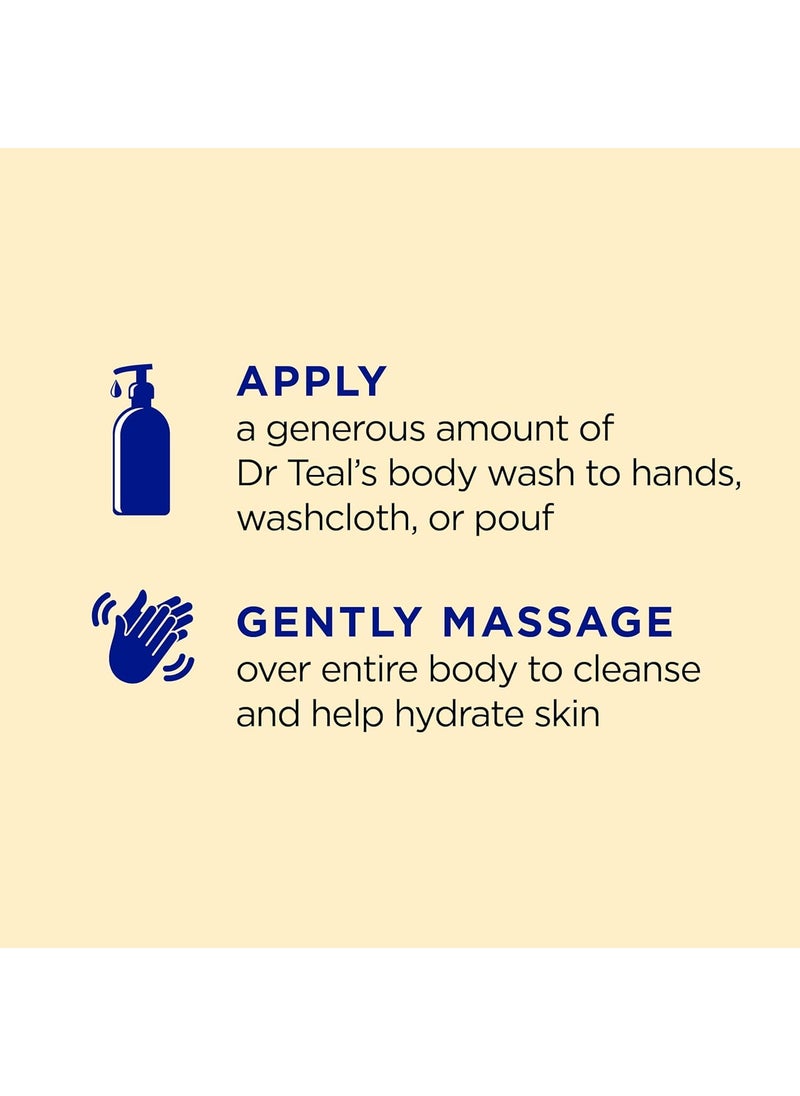 Dr Teal's Dr Teals Body Wash with Pure Epsom Salt with Prebiotic Lemon Balm Essential Oils 710ml With Shea Butter Aloe Vera Vitamin E  - Image 5