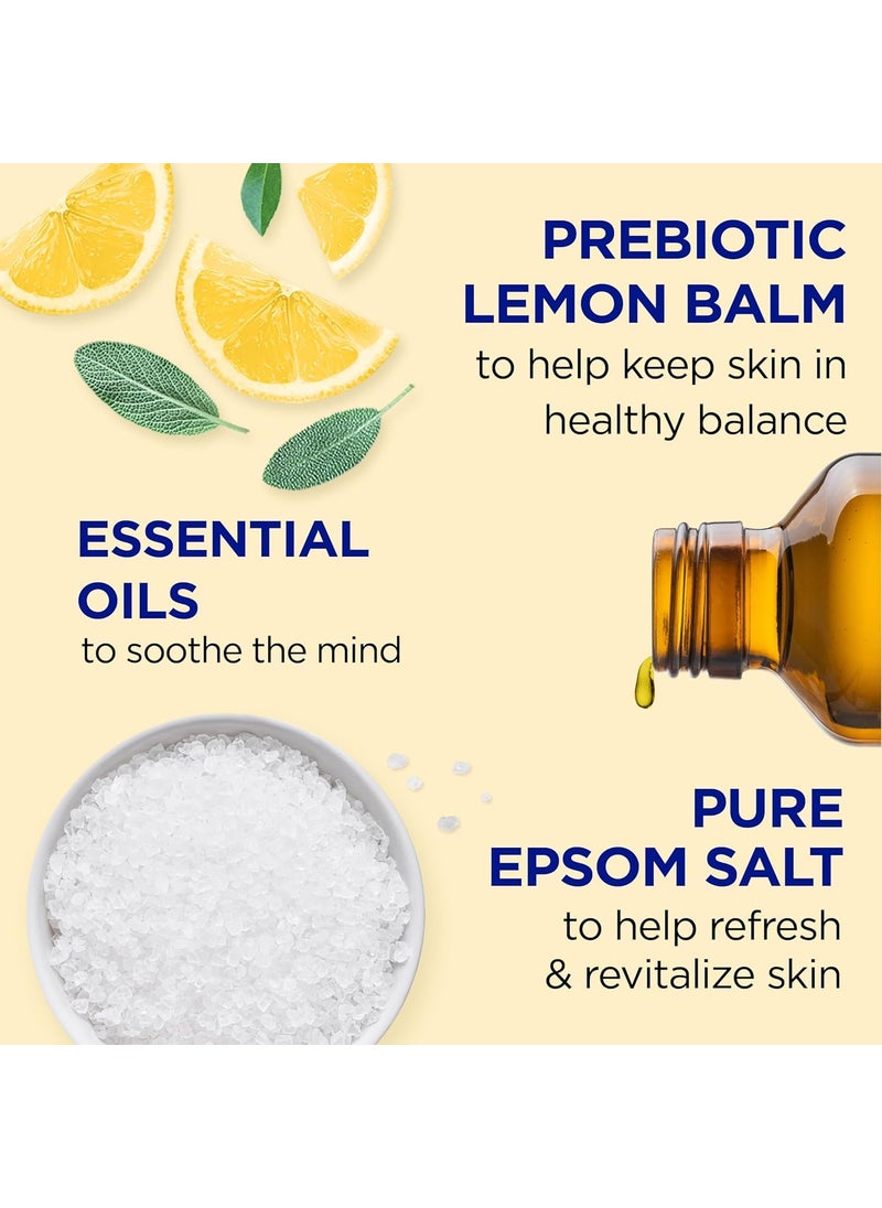 Dr Teal's Dr Teals Body Wash with Pure Epsom Salt with Prebiotic Lemon Balm Essential Oils 710ml With Shea Butter Aloe Vera Vitamin E  - Image 4