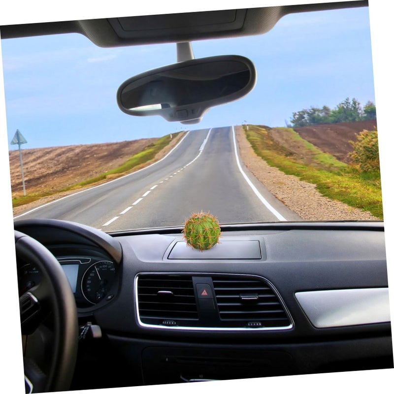 VOSAREA Cactus Car Antenna Topper Durable Foam Dashboard Decor - Image 3
