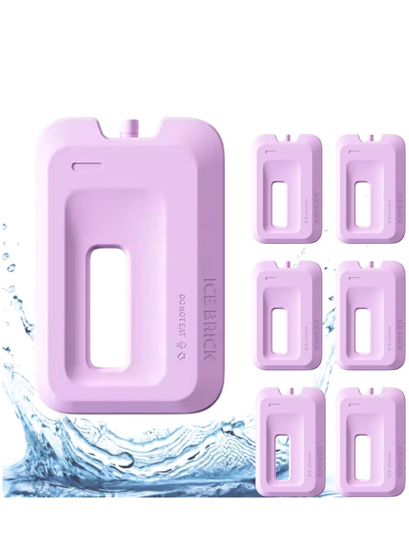 TYCOM Ice Packs for Lunch Box, Reusable Ultra Thin Freezer Packs Long Lasting for Coolers, Cooler Bag for Work, School, Picnic or Camping Keep Food Fresh - (260ml - 6p) - Image 1