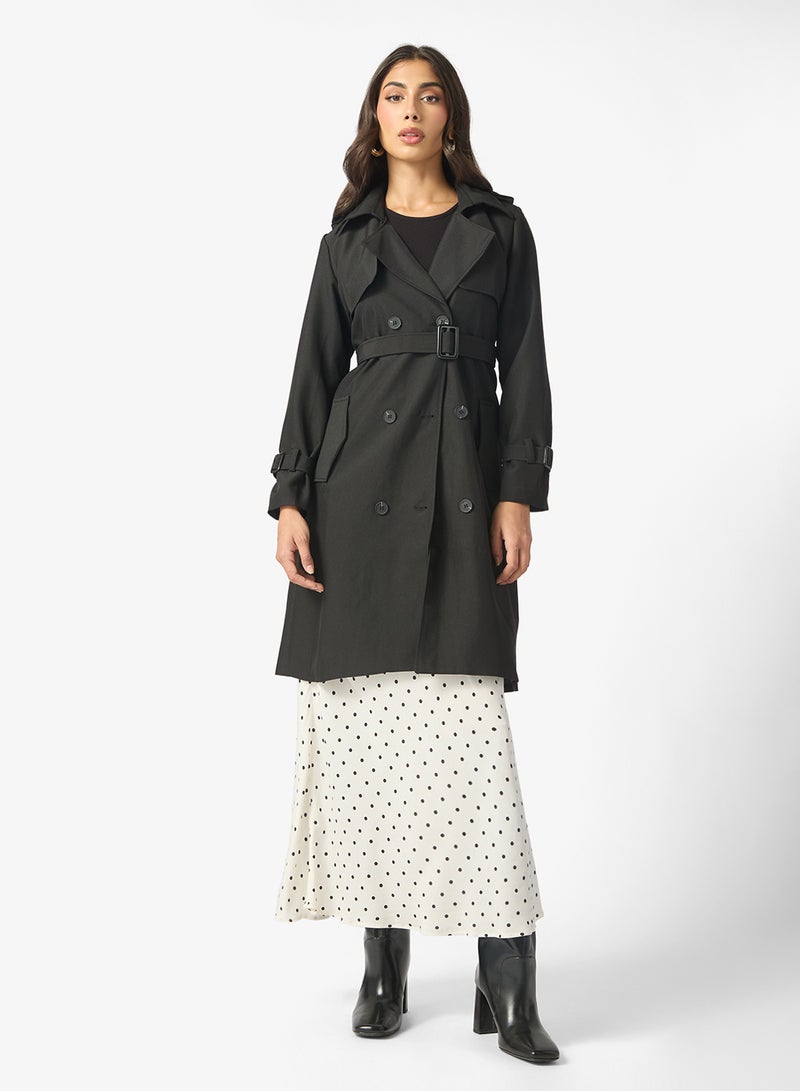 ايلا معطف ترنش متوسط الطول - Image 1