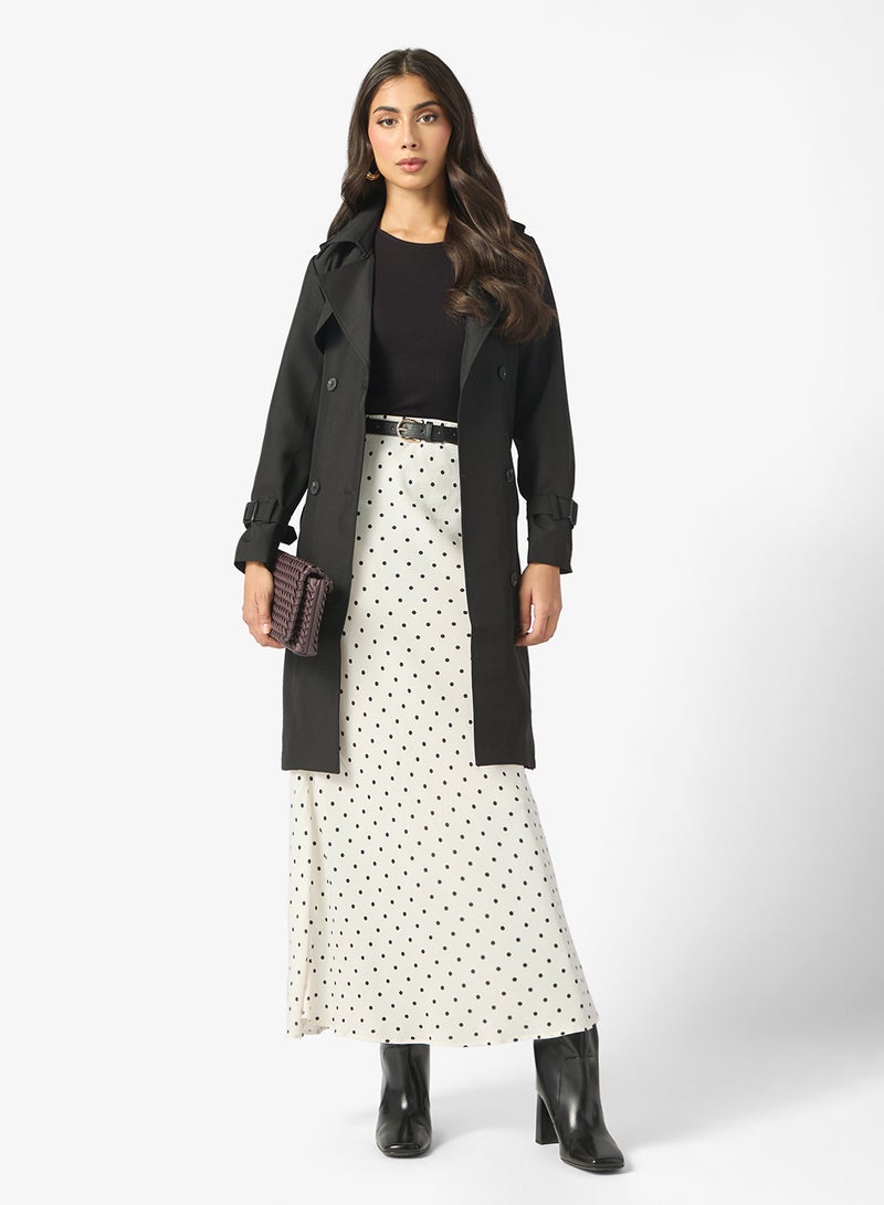 ايلا معطف ترنش متوسط الطول - Image 4