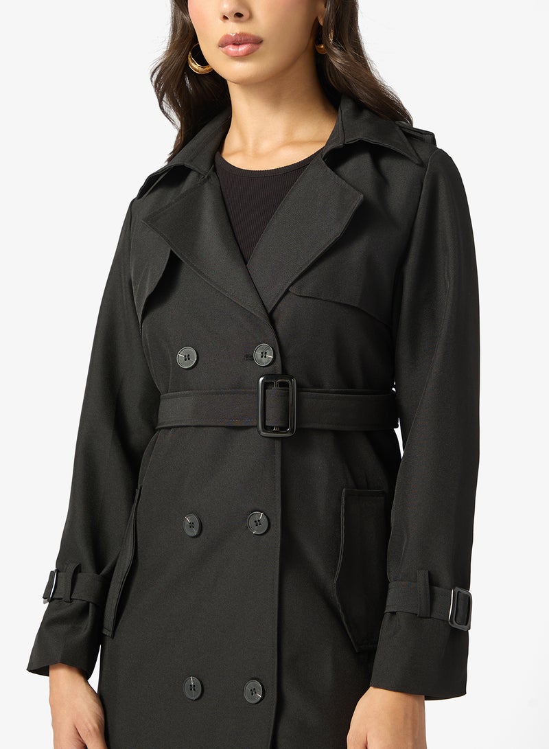 ايلا معطف ترنش متوسط الطول - Image 3