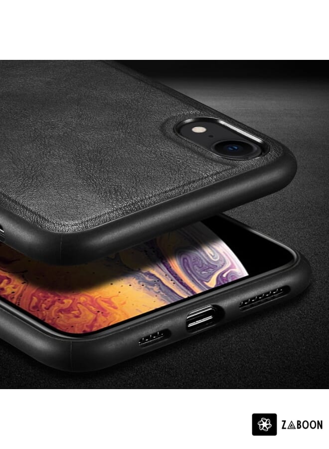 Zaboon Protective Case For iPhone XR SULADA Shockproof TPU + Handmade Leather Case - Image 2