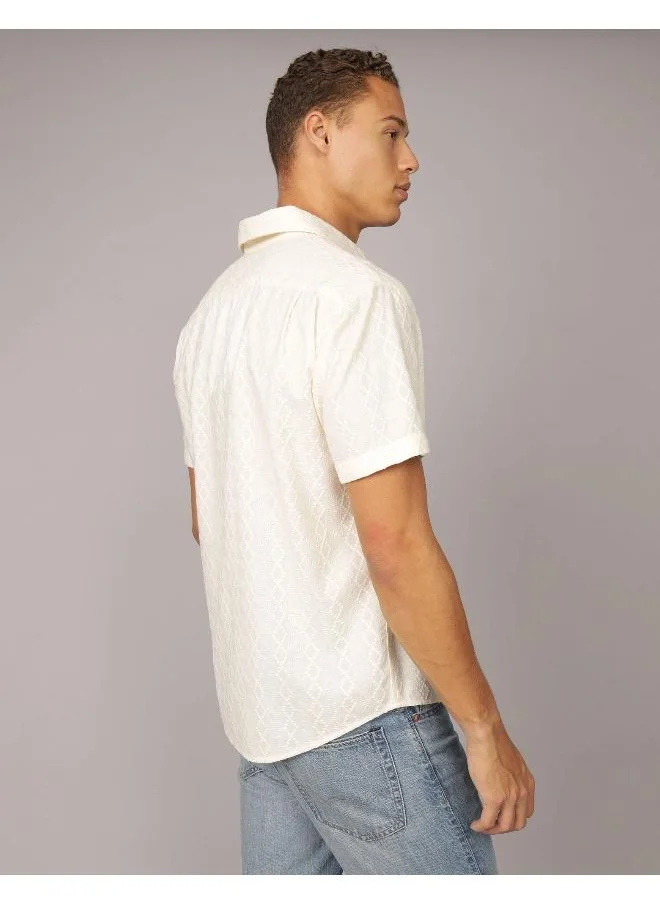 امريكان ايجل AE Poolside Embroidered Button-Up Shirt