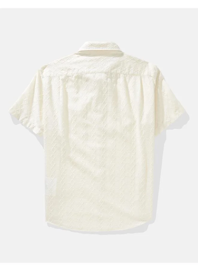 امريكان ايجل AE Poolside Embroidered Button-Up Shirt