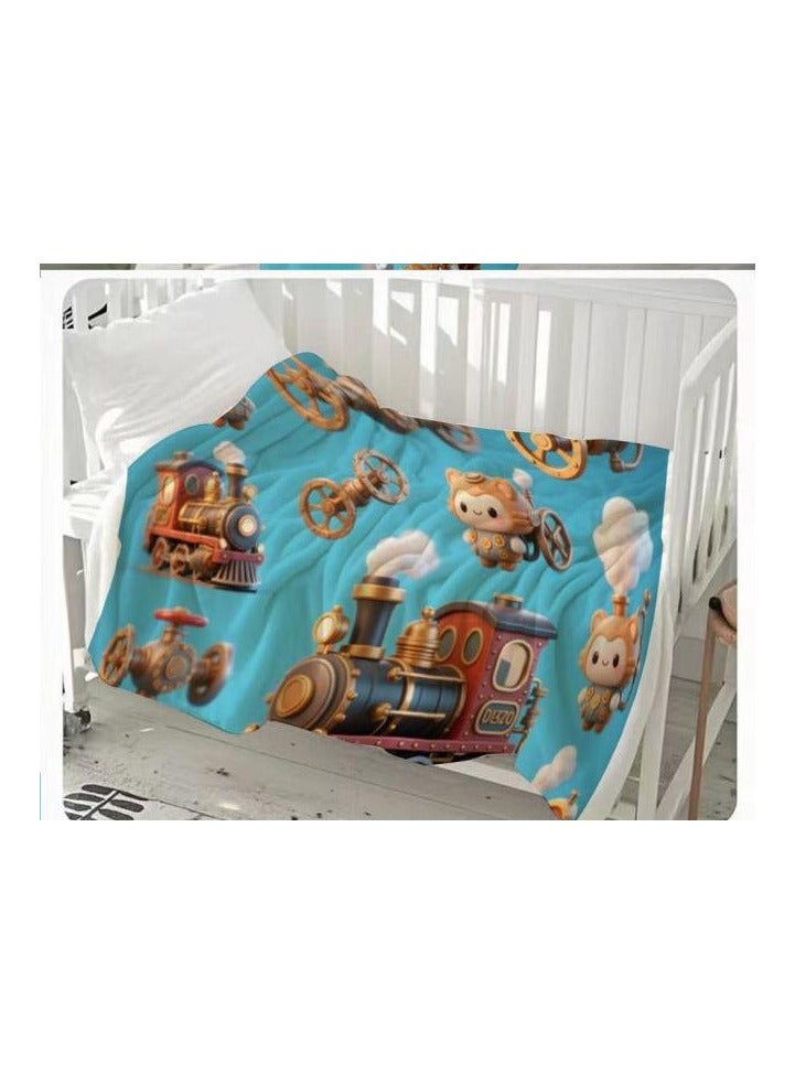 general Flannel thin blanket (warm and comfortable, suitable for sleep, gaming, dust removal and sandproof) 150cm*200cm - 1112 - Image 3