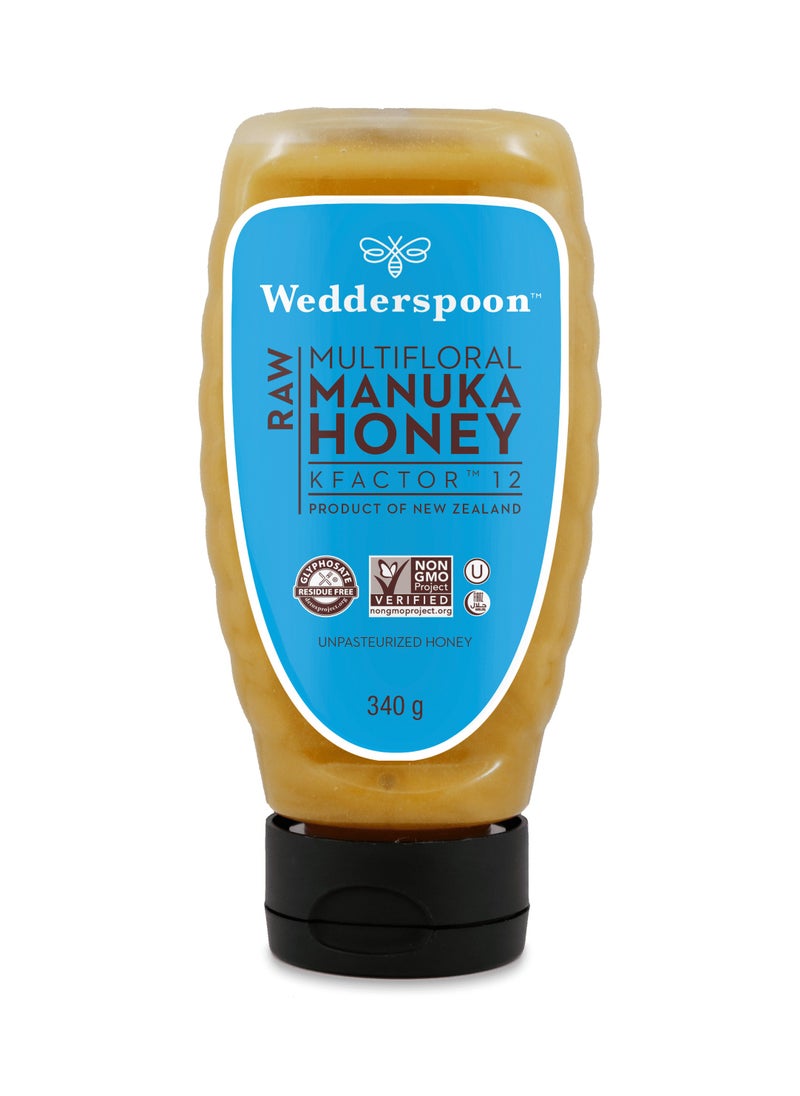 Wedderspoon MANUKA HONEY KFACTOR 12,340G.SQUEZE BOTTLE  - Image 1