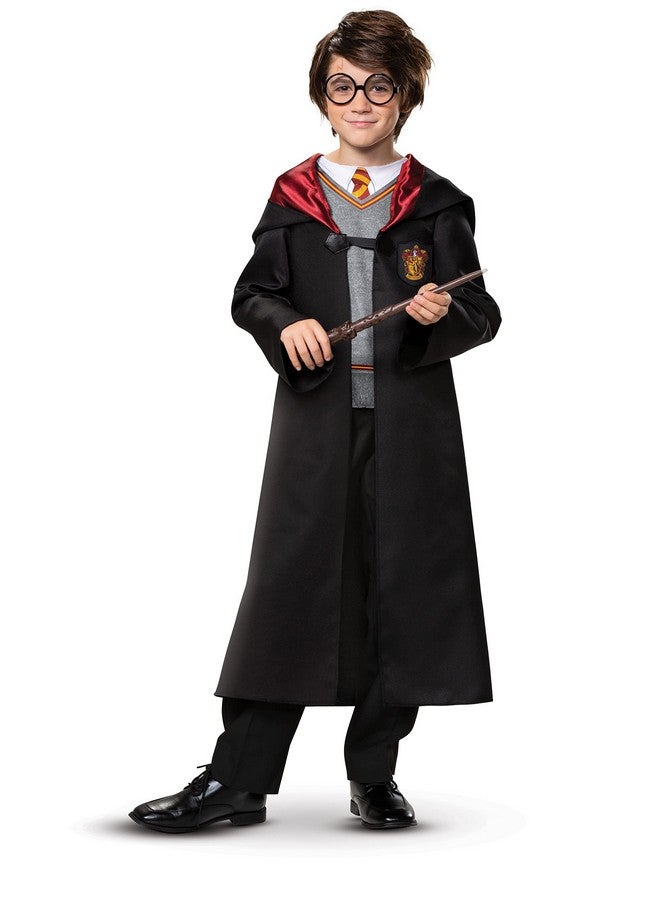 Disguise Harry Potter Costume Combo, Official Wizarding World Harry Potter Hooded Robe, Glasses and Wand for Kids, Size Medium (7-8) - Image 3