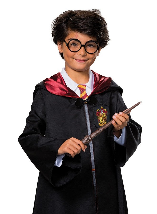 Disguise Harry Potter Costume Combo, Official Wizarding World Harry Potter Hooded Robe, Glasses and Wand for Kids, Size Medium (7-8) - Image 5