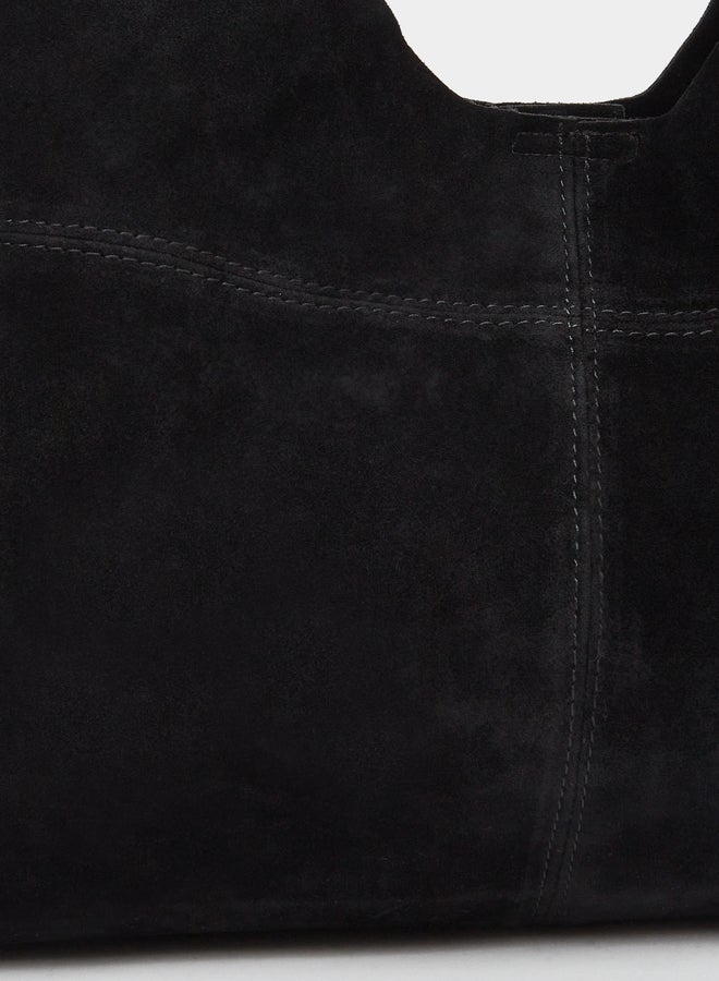 ستايلي حقيبة توت من الشمواه مع حقيبة صغيرة - Image 4