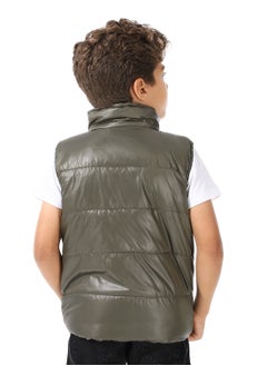 Andora Turtle Neck Bomber Vest For Boys  - Image 3