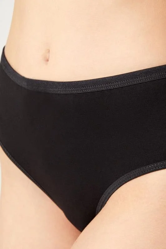 COTTONHILL Basic Classic Cotton Wide Brim Bato Panties 3 Pack - 2
