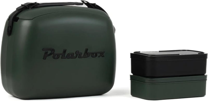Polarbox® Retro Cooler BagGreen Forest - Black (Limited Edition) 6L - Image 1