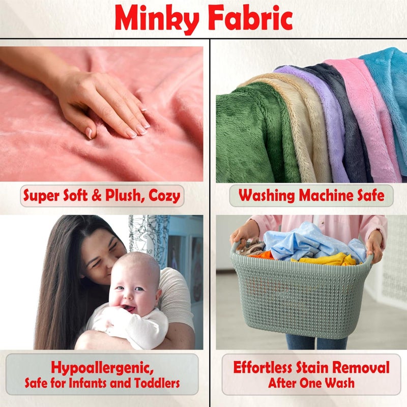 Barcelonetta | Minky Fabric | Plush, Super Soft, Cuddle | Solid Minky | by The Yard | 60" Wide | Baby Blanket, Change Station Cover, Pillow, Scarf, Beanie (Turquoise, 1 Yard) - Image 3